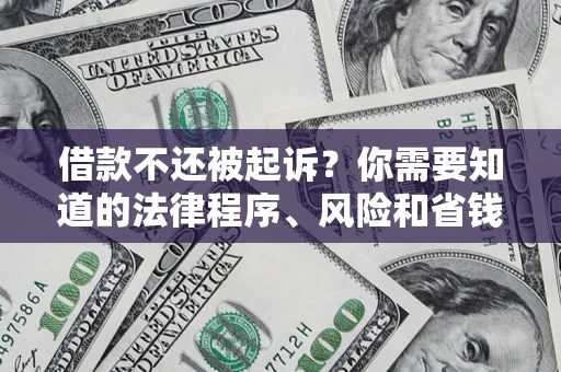 济南借款不还被起诉？你需要知道的法律程序、风险和省钱技巧