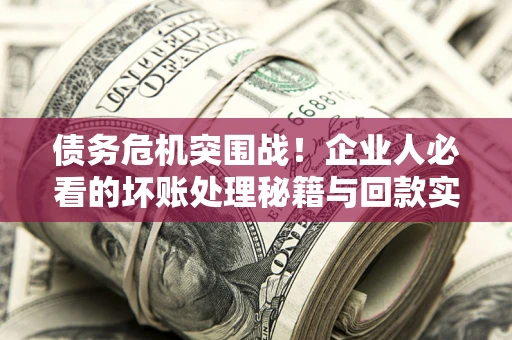 济南债务危机突围战！企业人必看的坏账处理秘籍与回款实战指南